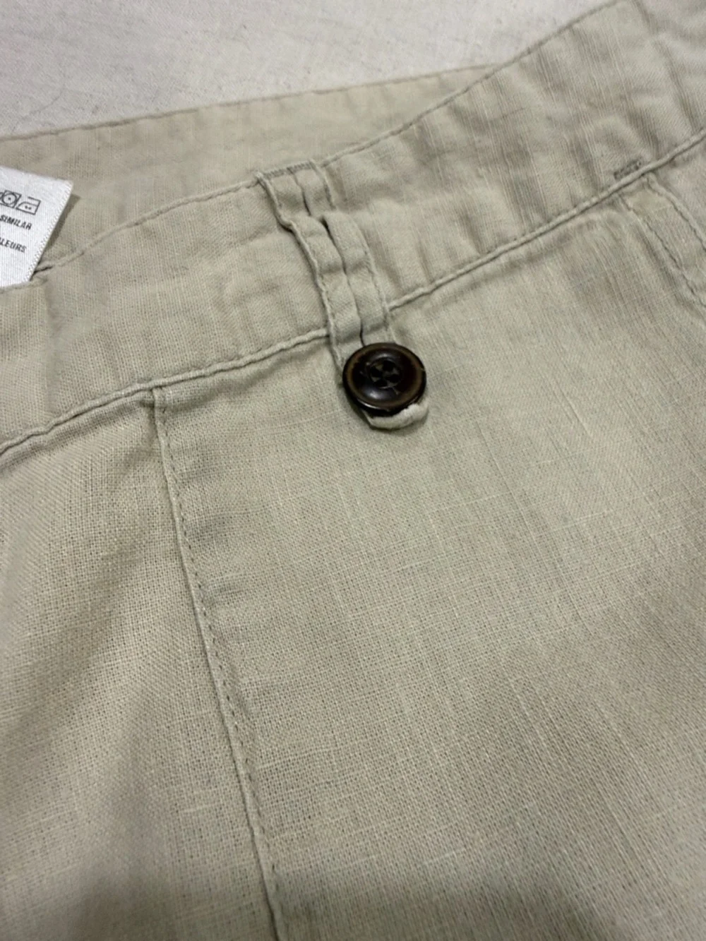 Patagonia Hemp Organic Cotton Shorts Womens 10 Beige Roll Cuff Casual Outdoor